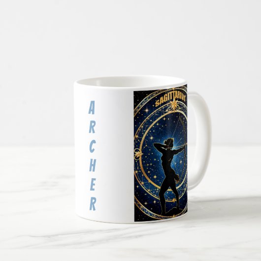Sternzeichen Sagittarius Kaffeetasse (VorderseiteRechts)