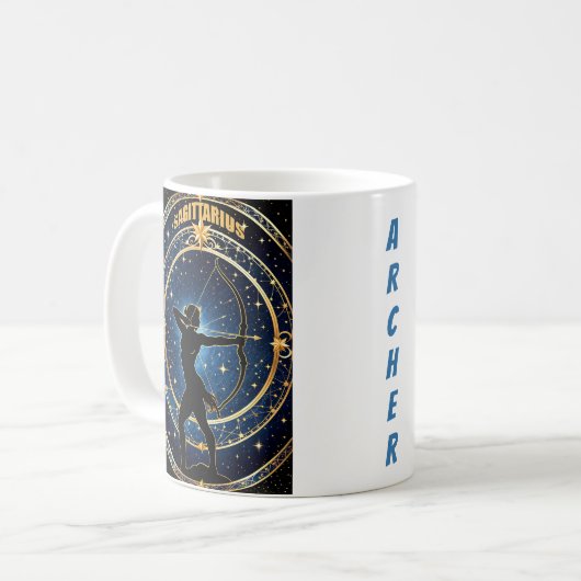 Sternzeichen Sagittarius Kaffeetasse (Vorderseite Links)
