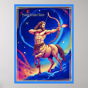 Sternzeichen Schütze als der himmlische Bogenschüt Poster