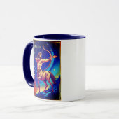 Sternzeichen Schütze als der himmlische Bogenschüt Tasse (Vorderseite Links)