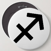 Sternzeichen Schütze Button (Vorne & Hinten)