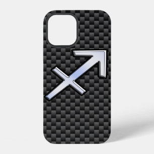 Sternzeichen Schütze im Carbonfaser-Design iPhone Hülle