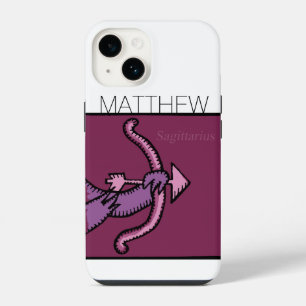 Sternzeichen Schütze personalisierter Geburtstag i iPhone 14 Hülle