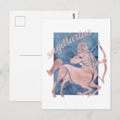 Sternzeichen-Schütze Postkarte (Vorne/Hinten)