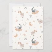 Sternzeichen: Scorpio Babydusche Einladung (Rückseite)