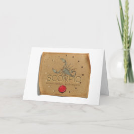 Sternzeichen - Skorpion - Grußkarte Dankeskarte