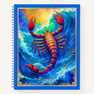 Sternzeichen Skorpion in Deep Waters Journal Notizblock