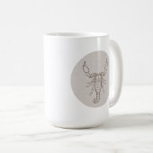 Sternzeichen Skorpion Kaffeetasse (VorderseiteRechts)