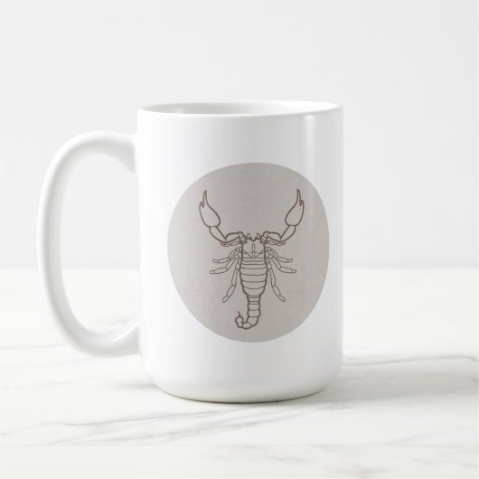 Sternzeichen Skorpion Kaffeetasse (Links)