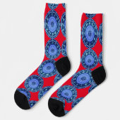 Sternzeichen-Sonnenzeichen Astrologie-Kalender Thu Socken (Linkes Detail)