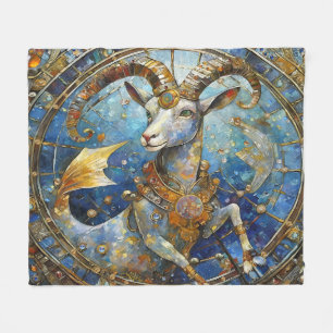 Sternzeichen - Steinbock der Meeresziege Fleecedecke