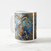 Sternzeichen - Steinbock der Meeresziege Kaffeetasse (Vorderseite Links)