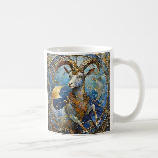 Sternzeichen - Steinbock der Meeresziege Kaffeetasse (Rechts)