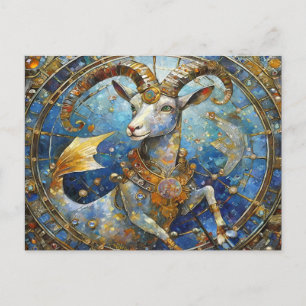 Sternzeichen - Steinbock der Meeresziege Postkarte