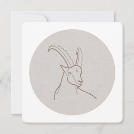 Sternzeichen Steinbock -  Feiertagskarte