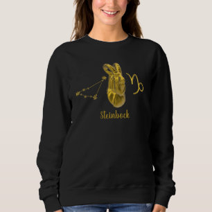 Sternzeichen Steinbock, gold - Sweatshirt