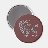 Sternzeichen Steinbock zodiac sign Capricorn Magnet (Vorderseite/Rückseite)