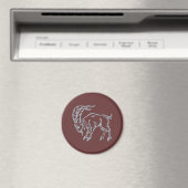 Sternzeichen Steinbock zodiac sign Capricorn Magnet (In Situ (Geschirrspüler))