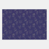 Sternzeichen, Sternbilder Geschenkpapier Set (Vorderseite 2)