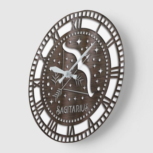 Sternzeichen/Sternzeichen/Schütze Große Wanduhr (Winkel)