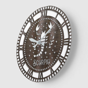Sternzeichen/Sternzeichen/Skorpium Große Wanduhr