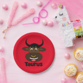 Sternzeichen Stier Bulle Geburtstagsfeier Pappteller (Party)