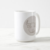 Sternzeichen Stier Kaffeetasse (VorderseiteRechts)