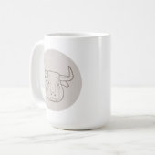 Sternzeichen Stier Kaffeetasse (Vorderseite Links)