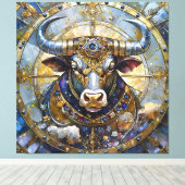 Sternzeichen - Stier Leinwanddruck (Insitu (Holzboden))