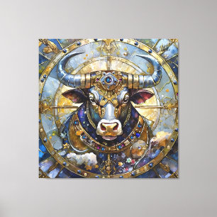 Sternzeichen - Stier Leinwanddruck