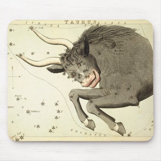 Sternzeichen: Stier-Mauspad Mousepad (Vorne)