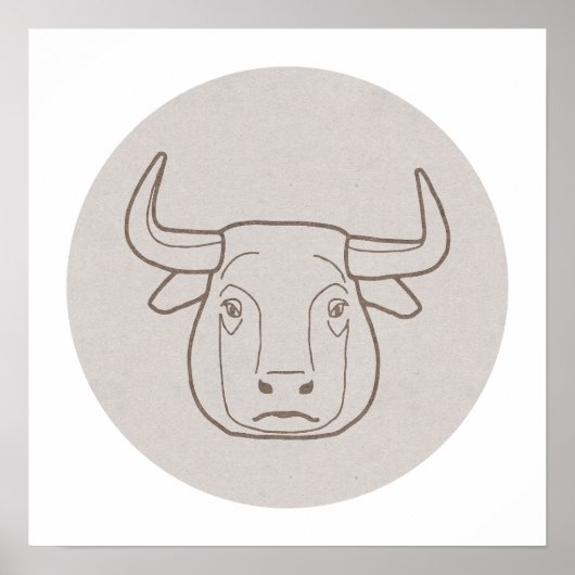 Sternzeichen Stier - Poster (Vorne)