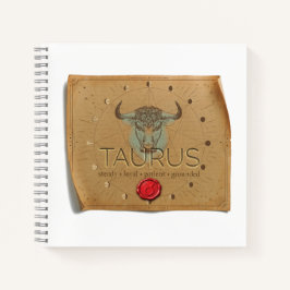 Sternzeichen - Stier - Tagebuch Notizblock