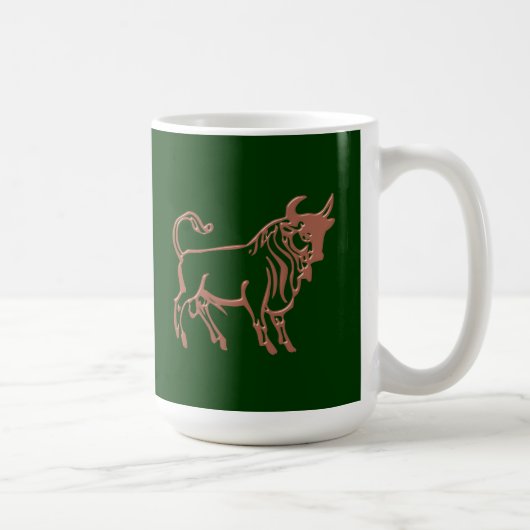 Sternzeichen Stier zodiac sign Taurus Kaffeetasse (Rechts)