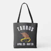 Sternzeichen Taurus Tasche (Rückseite)