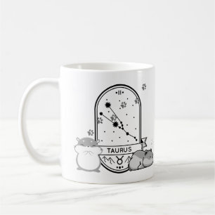 Sternzeichen und passende Haustiere. Stier - Hamst Kaffeetasse