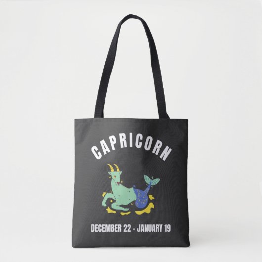Sternzeichen von Capricorn Tasche (Vorderseite)