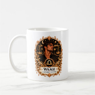 Sternzeichen Waage - Gold Edition / Herren Tasse
