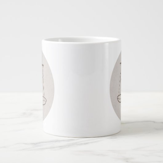 Sternzeichen Waage -  Jumbo-Tasse (Vorderseite)