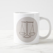 Sternzeichen Waage -  Jumbo-Tasse (Rechts)