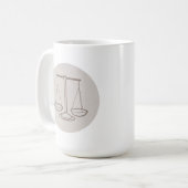 Sternzeichen Waage -  Kaffeetasse (Vorderseite Links)