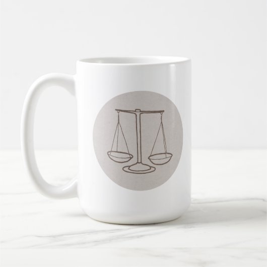 Sternzeichen Waage -  Kaffeetasse (Links)
