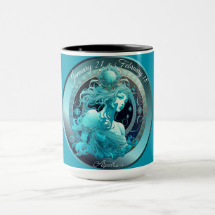 Sternzeichen Wassermann "21. Januar - 18. Februar" Tasse