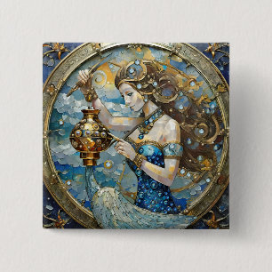 Sternzeichen - Wassermann Der Wassermann Button