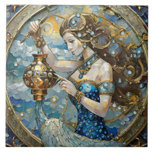 Sternzeichen - Wassermann Der Wassermann Fliese
