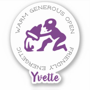 Sternzeichen Wassermann Eigenschaften Aufkleber