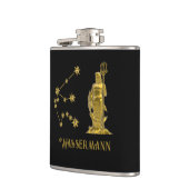 Sternzeichen Wassermann - Flachmann (Links)