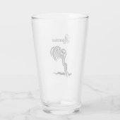 Sternzeichen Wassermann Glas (Rückseite)