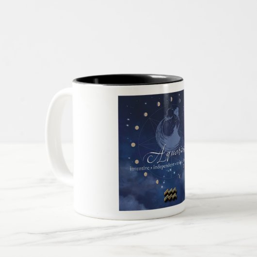 Sternzeichen - Wassermann - Kaffeetasse (Vorderseite Links)