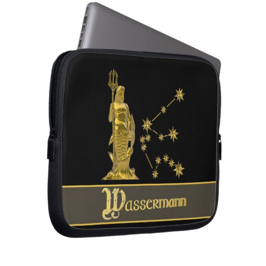 Sternzeichen Wassermann - Laptopschutzhülle (Vorne Rechts)